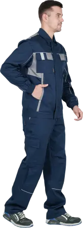 Костюм КОНФОРМ ИМПОРТ с БР (т.синий/серый)