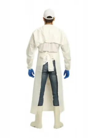 Фартук ЛАРИСАН КОМБО ПУ с рукавами 90x70см (белый)