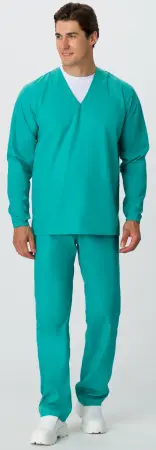 Костюм ХАССП-БАЗА с БР (бирюзовый) мужские медицинские