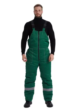 Костюм ВЬЮГА зимний с ПК (т.зелёный/жёлтый)