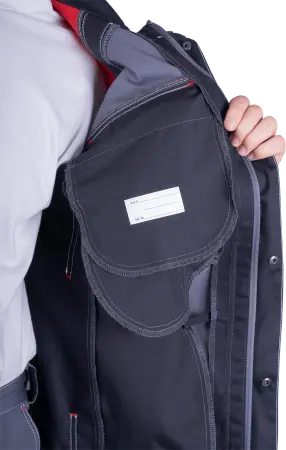 Куртка ТУРБО SAFETY (серый/чёрный/красный)