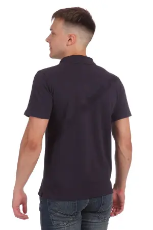 Рубашка ПОЛО унисекс (т.синий)