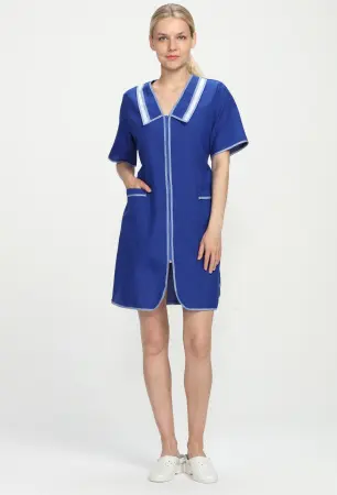 Халат САКУРА женский (васильковый)