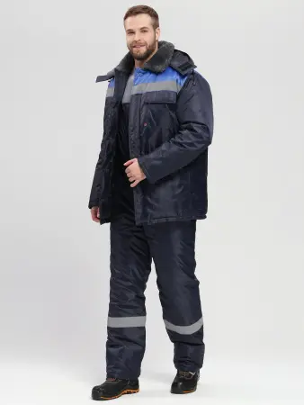 Костюм Т-УЛЬТРА-2 зимний с ПК (т.синий/васильковый)