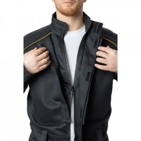 Комбинезон сварщика BRODEKS FS58-02 2 класса (черный) Комбинезон сварщика BRODEKS FS58-02 2 класса (черный)