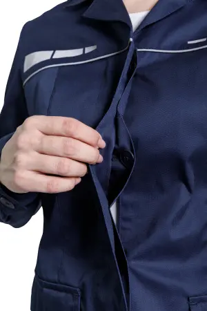 Костюм ОПЕРАТОР женский с БР (т.синий)