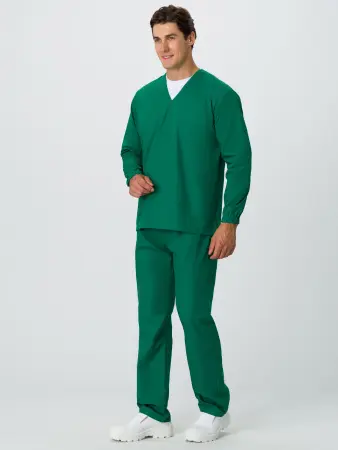 Костюм ХАССП-БАЗА с БР (т.зеленый) мужские медицинские Костюм ХАССП-БАЗА с БР (т.зеленый) мужские медицинские