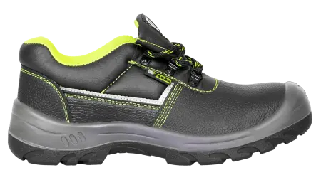 Полуботинки СПЕЦ ПУ/ПУ (черный/салатовый)