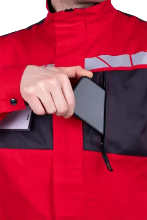 Куртка СТРОНГ ИМПОРТ (красный/серый)