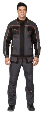 Костюм БРЕНД 2 2020 с ПК (т.серый/чёрный) Костюм БРЕНД 2 2020 с ПК (т.серый/чёрный)