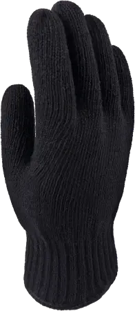 Перчатки Спец-SB трикотажные ДВОЙНЫЕ (черный) ОТГРУЗКА КРАТНО 5 ПАР