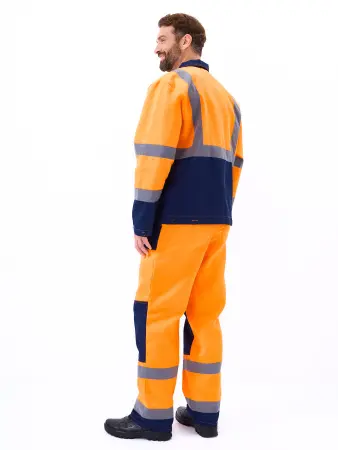 Костюм СКАНДИН с ПК (оранжевый/т.синий)