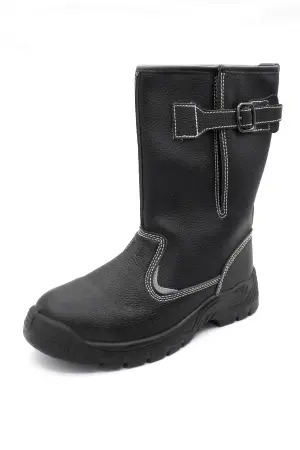 Сапоги АСКЕТ SJ970-W ПУ зимние иск.мех (черный)