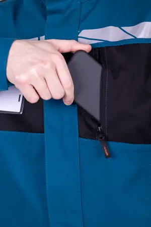 Куртка СТРОНГ ИМПОРТ (бирюзовый/черный)