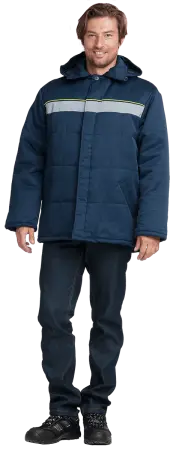 Куртка ЕВРОТЕЛОГРЕЙКА зимняя (т.синий)