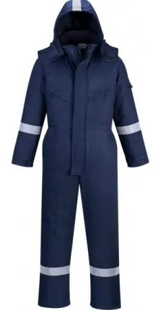 Комбинезон PORTWEST FR53 зимний огнеупорный антистатический (т.синий)