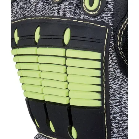 Перчатки трикотажные EOS NOCUT VV910 порезостойкие с нитриловым покрытием (желтый/серый/черный)