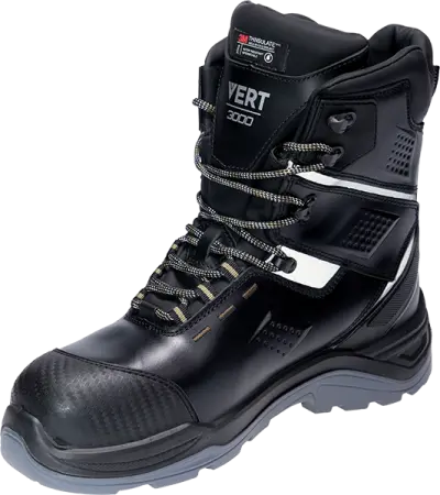 Ботинки VERT ПУ/ТПУ шерст.мех с КП и КС (черный)
