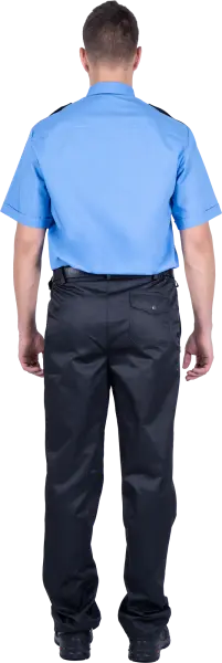 Рубашка ОХРАННИКА короткий рукав (голубой)