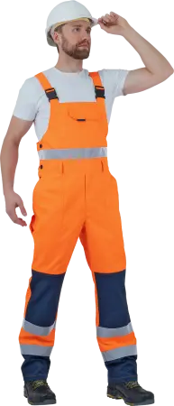 Костюм БРАЙТ сигнальный с ПК (оранжевый/синий)