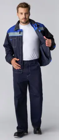 Костюм ФЛАГМАН-ФАВОРИТ-1 СОП с БР (синий/васильковый)