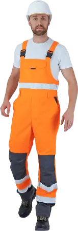 Костюм РЕФЛЕКТ-2 сигнальный с ПК (оранжевый/серый)