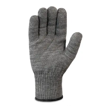 Перчатки шерстяные одинарные с внутренним начесом 10 класс (серый)