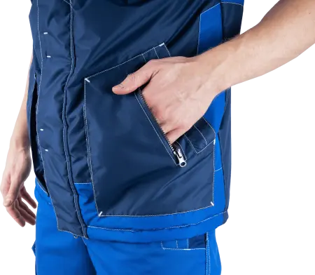 Жилет ЭДВАНС зимний (синий/васильковый)