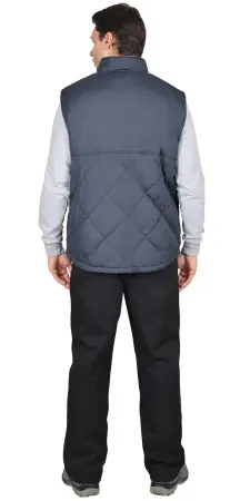 Жилет СИРИУС-ЕВРОПА удлиненный зимний (сине-серый)