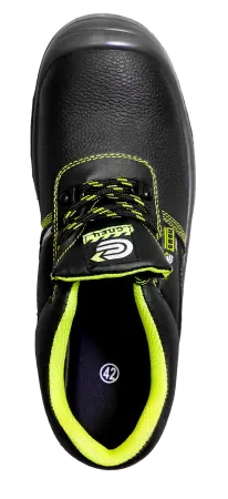 Полуботинки СПЕЦ ПУ/ПУ (черный/салатовый)