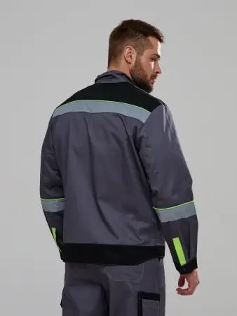 Костюм ХОВАРД-2 IMP с ПК (т.серый/черный/лимонный)