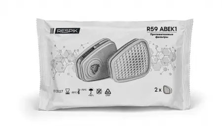 Фильтр противогазовый RESPIK® R59 А1В1Е1К1 2шт