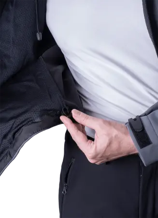 Куртка СОФТШЕЛЛ (серый/черный)