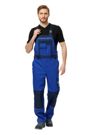 Полукомбинезон МЕГАПОЛИС (василек/т.синий)