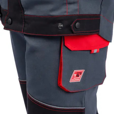 Куртка РЕЙН (т.серый/черный/красный)