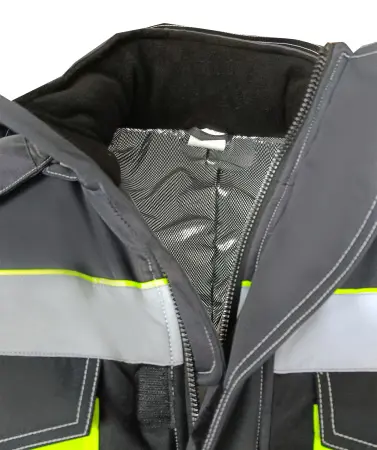 Костюм ОРЕГОН-МЕМБРАНА зимний с ПК (т. серый/черный/лимонный)