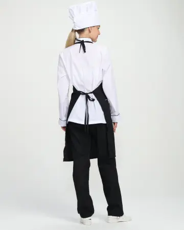 Костюм ГУРМАН женский (белый/черный)