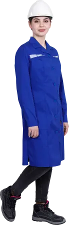 Халат ОПЕРАТОР женский (васильковый)