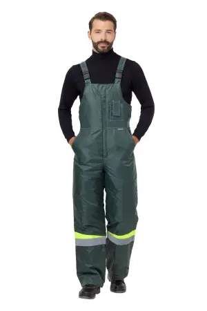 Костюм КОМФОРТ зимний с ПК (т.зеленый/неоновый)
