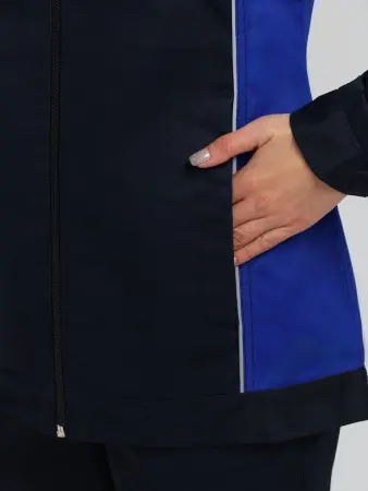 Куртка ProfLineSpecialist женская (т.синий/васильковый)