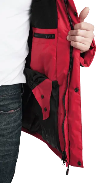 Куртка ДИКСОН зимняя (красный/чёрный)