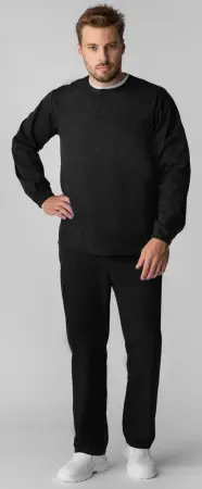 Костюм ХАССП-СТАНДАРТ с БР (черный) мужские медицинские