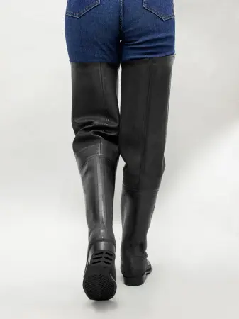 Сапоги рыбацкие резиновые (черный)