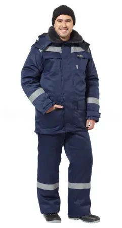 Костюм ГЕРМЕС УЛЬТРА зимний с БР (темно-синий)