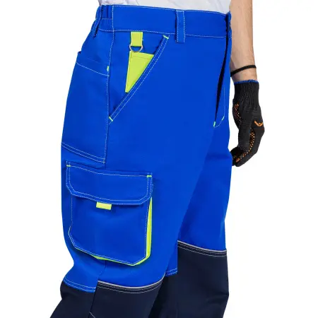 Брюки РЕЙН (василек/т.синий/лайм)