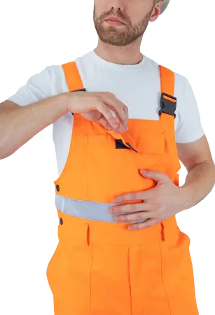 Костюм БРАЙТ сигнальный с ПК (оранжевый/синий)