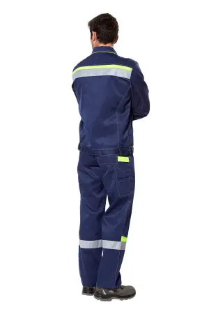 Костюм КОМФОРТ 2 с ПК (т.синий/неоновый)