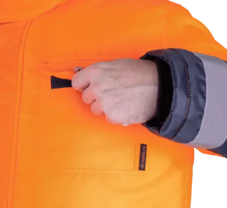 Костюм БРАЙТ зимний с ПК (оранжевый/синий)