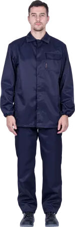 Костюм кислотостойкий с БР (т.синий)