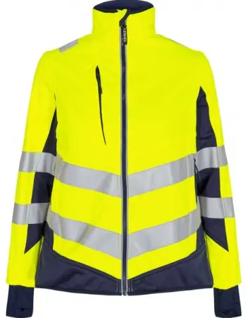 Сигнальная куртка ENGEL GALAXY 1156-237 женская софтшелл (сигнальный желтый/синий)